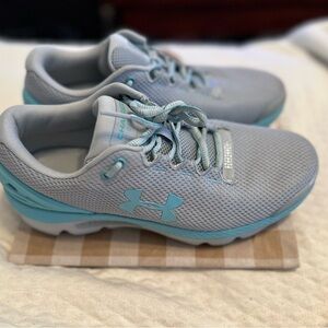 Under Armour Womens Charged Gemini 2020 3023277 Gray Running Shoes Sz 9.5
